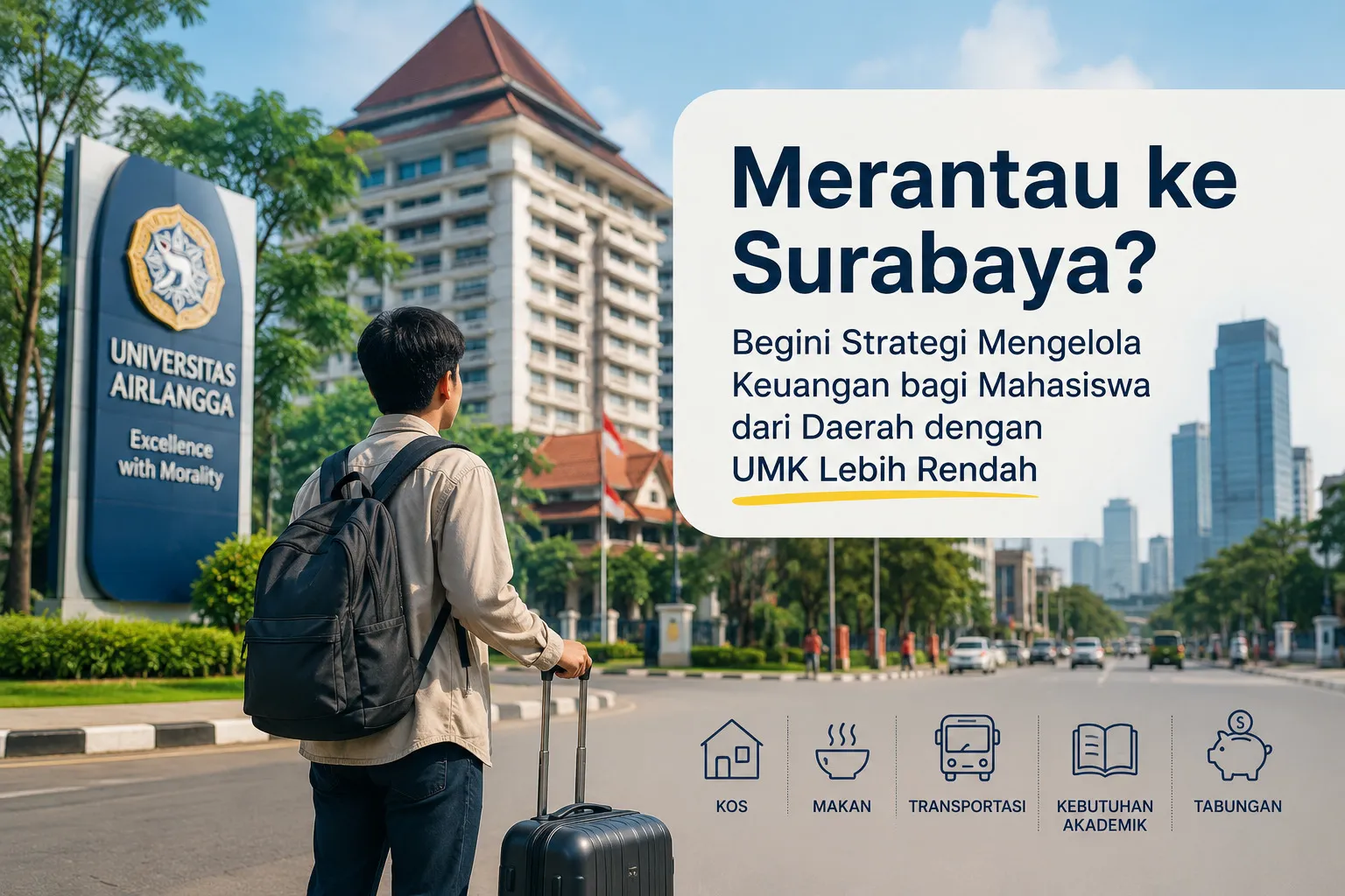 Merantau ke Surabaya? Begini Strategi Mengelola Keuangan bagi Mahasiswa dari Daerah dengan UMK Lebih Rendah